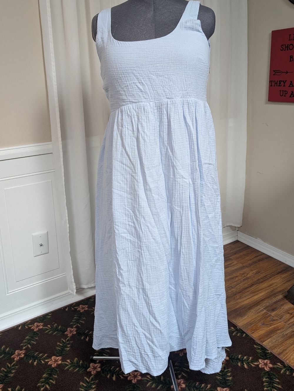 Dkny Light Blue Maxi Dress